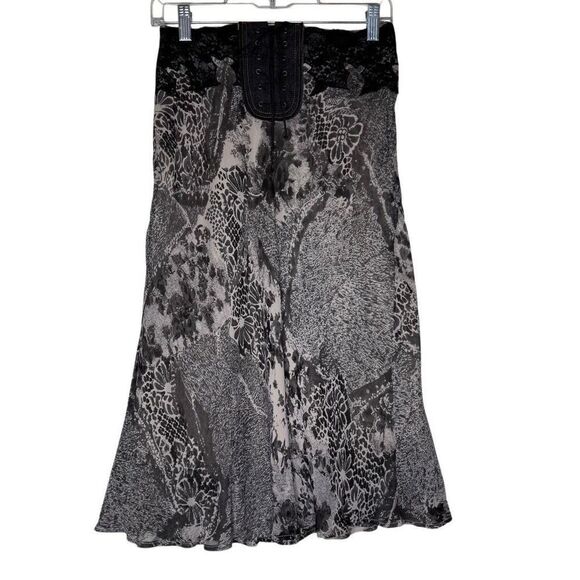 Vintage Newport News Lace Detail Skirt Sz 4 Goth, Whimsygoth, Y2K, FairyGrunge - Picture 1 of 13